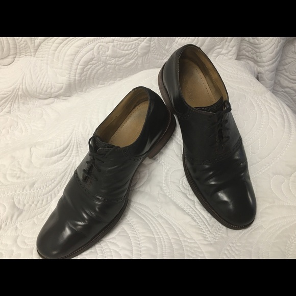 Cole Haan Oxfords Sz 11 Black Leather - Picture 5 of 8